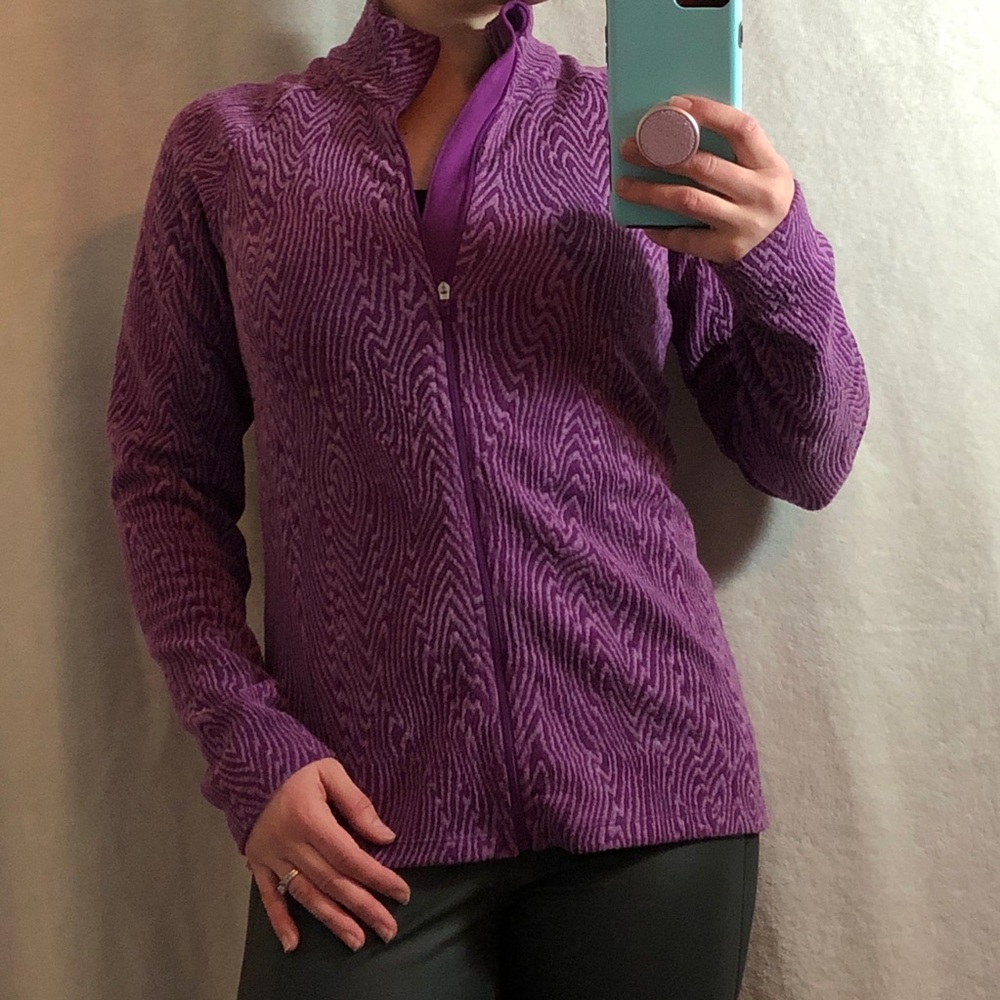 Lucy purple zip up jacket